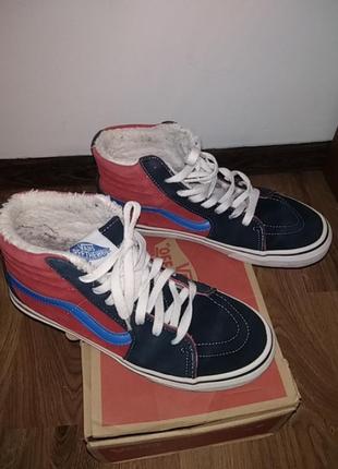 Кеды высокие vans sk 8 mid total black high вансы с 8 высокие черные унисекс высокие кеды замша измельчений 5