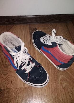 Кеды высокие vans sk 8 mid total black high вансы с 8 высокие черные унисекс высокие кеды замша измельчений 8
