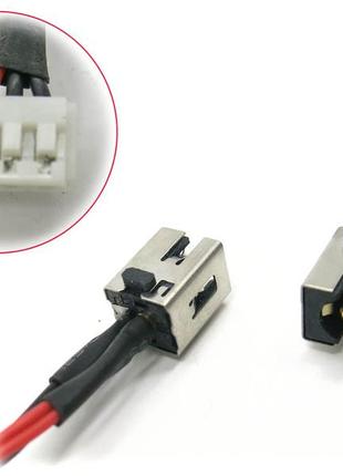 Разъем питания + кабель lenovo y580 y580n y580p y585 (dc30100jl00 dc30100ho00) б/у