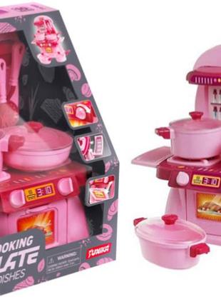 Набір посуду "cooking plate with dishes" 10pcs рожева в коробці 1788 юніка