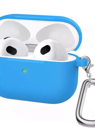 Airpods pro 2 case — with carabine — sky blue1 фото