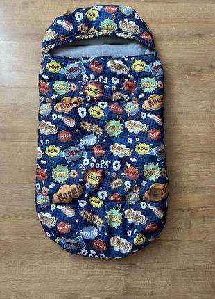 Зимовий конверт футмуф в коляску mommy made