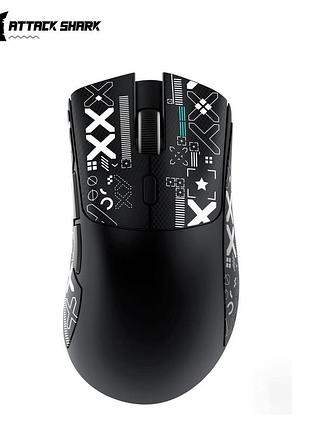 Беспроводная мышка attack shark r1 black | сенсор paw3311 | 65 часов аккум