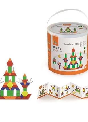 Дитяча мозаїка viga toys дерев'яні картинки 250 ел. (50065)