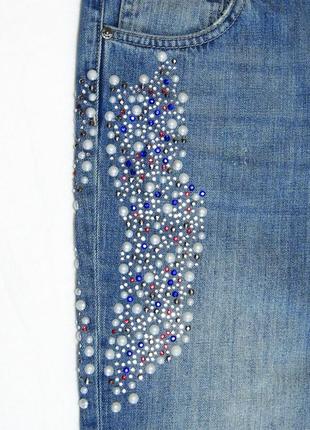 Nikkie щільні джинси бойфренд зі стразами7 фото