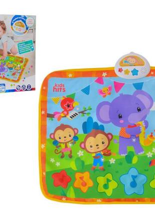 Килимок музичний kids hit, kh04-001, дитячий концерт, на батарейках, у комплекті, голоси тварин, муз