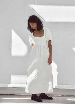 Платье женское миди платье белое zara new