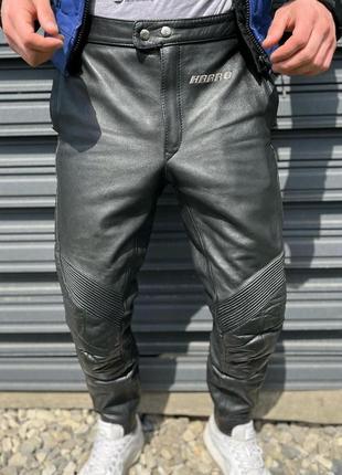 Кожаные мотоштаны harro демисезонные | размер: s | штаны для езды по городу2 фото