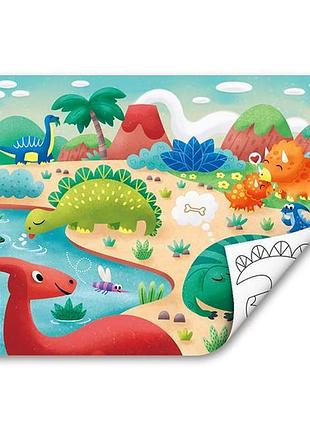 Пазл hape динозавры с раскраской (e1641) 3