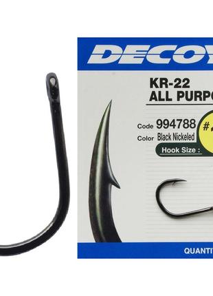 Крючок decoy kr-22 black nickeled 04, 12 шт/уп1 фото