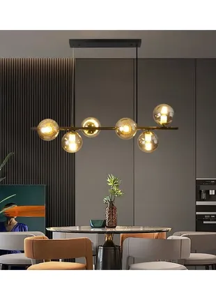 Сучасна стильна люстра на 6 лампочок
