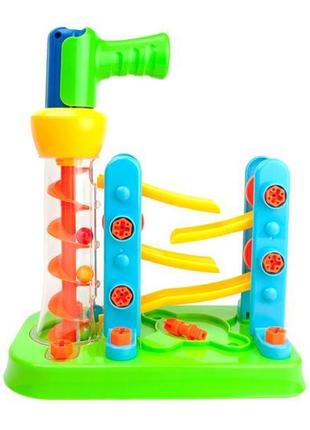 Набір для збирання edu-toys гірка-зигзаг з інструментами 54 деталі (js021)