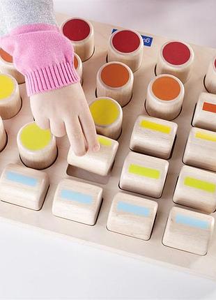 Деревянный сортер guidecraft manipulatives счетные цилиндры (g6902) 6