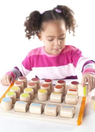 Деревянный сортер guidecraft manipulatives счетные цилиндры (g6902) 8