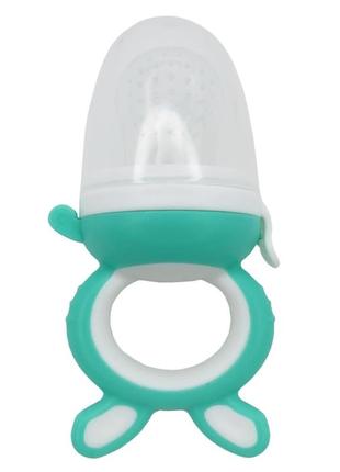 Ніблер для прикорму немовлят "зайчик" mgz-0002 (mint) прогумована ручка