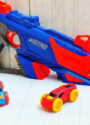 Nerf nitro нерф нітро з машинками бластер пістолет