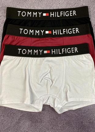 Мужские трусы tommy hilfiger. набор боксеров томми хилфигер 4 штуки4 фото