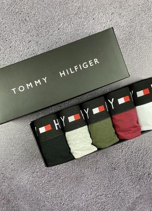 Мужские трусы tommy hilfiger. набор боксеров томми хилфигер 4 штуки9 фото