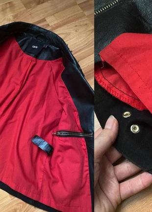🖤кожаная куртка косуха asos с шипами, натуральная кожа / рок, готика, гранж, неформальный стиль9 фото