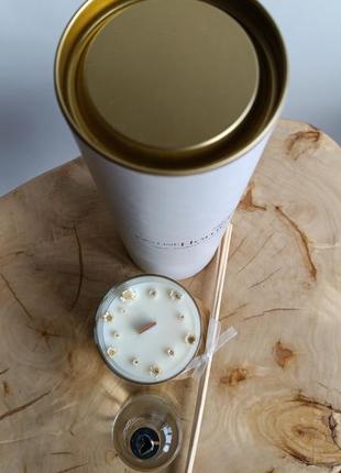 Подарочный набор ароматов для дома или офиса соевая свеча и диффузор свежий нежный...