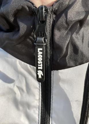 Чоловіча легка куртка lacoste з капюшоном тонка спортивна олімпійка4 фото