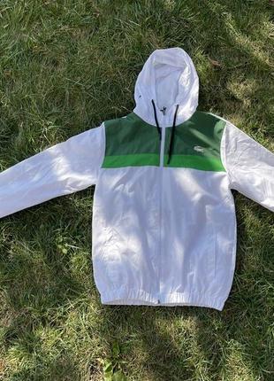 Чоловіча легка куртка lacoste з капюшоном тонка спортивна олімпійка