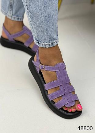 Натуральна шкіра замша всі розміри сандалі
