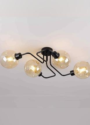 Сучасна люстра на 4 ламп припотолочна