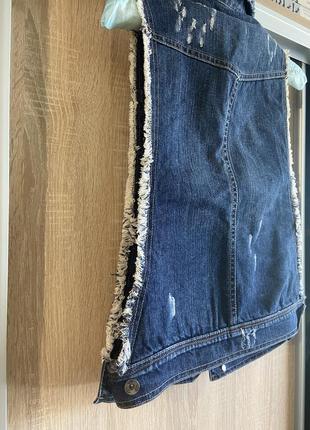 Жилет жіночий джинсовий з колекції,,mango,,6 фото