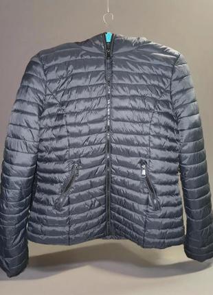 Куртка теплая деми черная женская