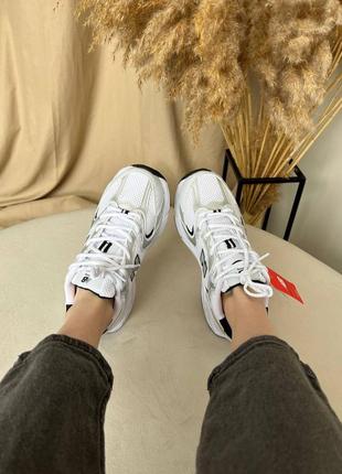 Женские летние текстильные кроссовки new balance 530 white silver blacj4 фото