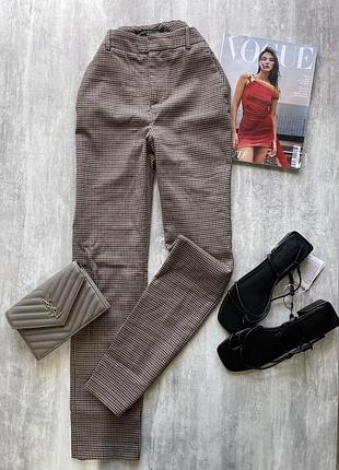 Брюки в клетку, zara 3