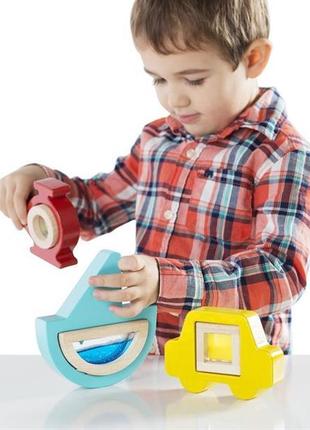 Деревянный сортер guidecraft manipulatives транспорт (g6741) 4