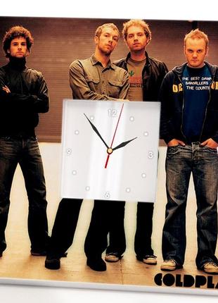 Авторские часы "группа coldplay" подарок для фанатов, музыкантов и любителей рок музыки, декор в бар