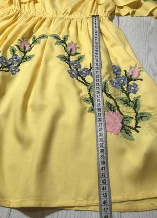 Сукня вишиванка з відкритими плечима8 фото