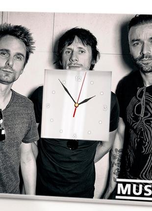 Авторський годинник "гурт muse" для фанатів, музикантів і любителів рок музики, прикраса в бар, клуб