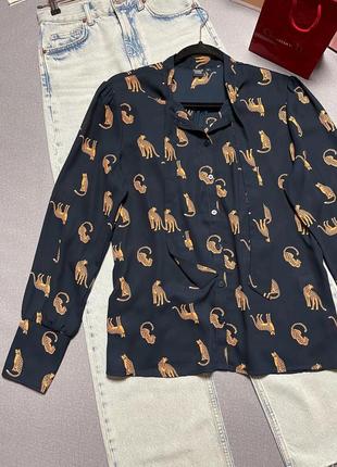 Стильна блуза в леопарди5 фото