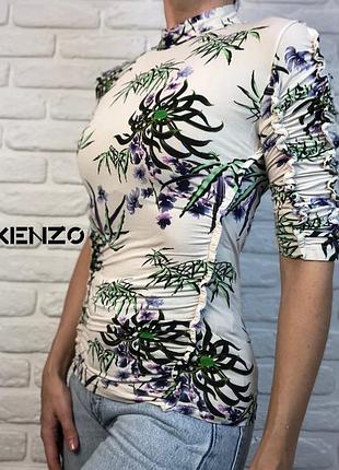 Kenzo оригінал! чарівний тонкий гольф з коротким рукавом