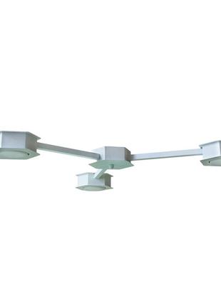 Люстра стельова msk electric space на три плафони під лампи gx53 біла nl 13040-3 wh