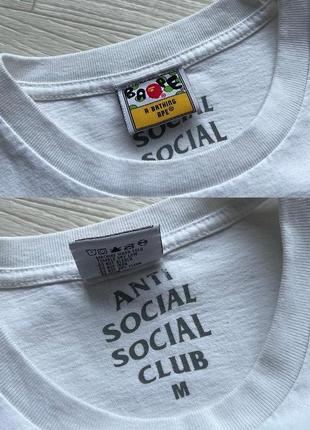 Лимитированная футболка bape x anti social social club la exclusive city camo box logo t-shirt white6 фото