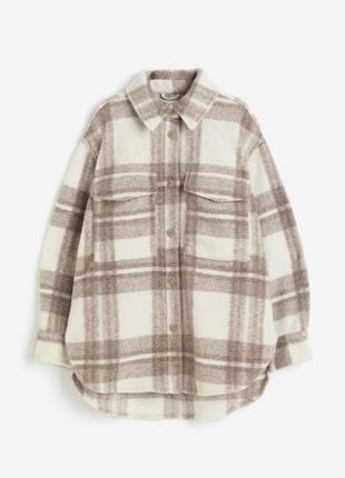 Новая теплая рубашка h&m оригинал