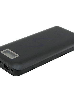 Мобільна зарядка портативна power bank 30000 mah ukc, зовнішній акумулятор, зарядка power bank. колір: чорний