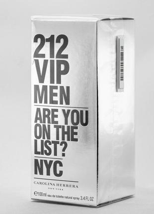 Carolina herrera 212 vip men 100 мл