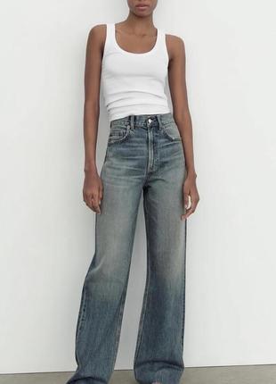 Трендові джинси wide-leg zara