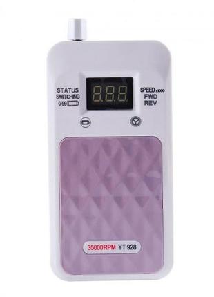 Потужний манікюрний фрезер nail drill yt-928 рожевий, фрезер для манікюру fb-780 та педикюру7 фото