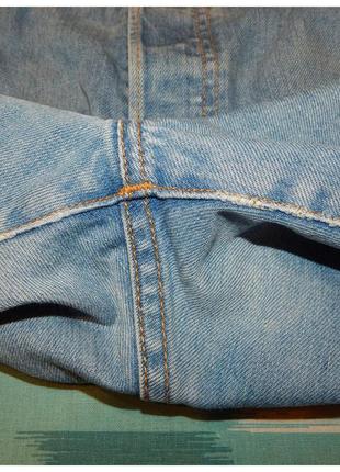 Джинсовые шорты levi's 501 original fit medium blue red tab6 фото