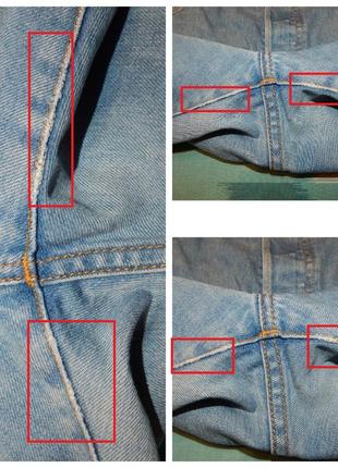 Джинсовые шорты levi's 501 original fit medium blue red tab8 фото