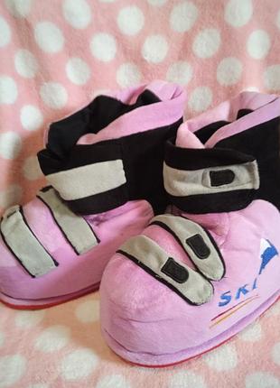 Тапки тапочки плюшевые