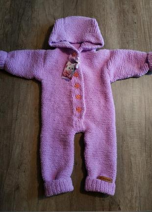 Детский вязаный комбенизон