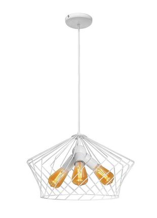 Підвіс лофт msk electric camelia білий на три лампи nl 3329-3 w